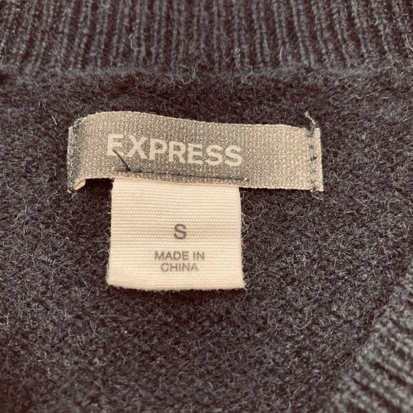 Express 100% Lams Wool Argyle Women’s Sweater S - Picture 6 of 6